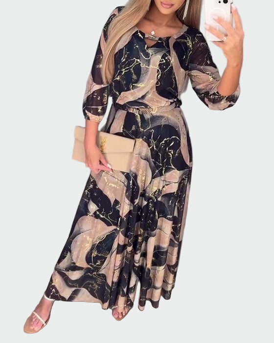 Vestido midi de chiffon Trevina