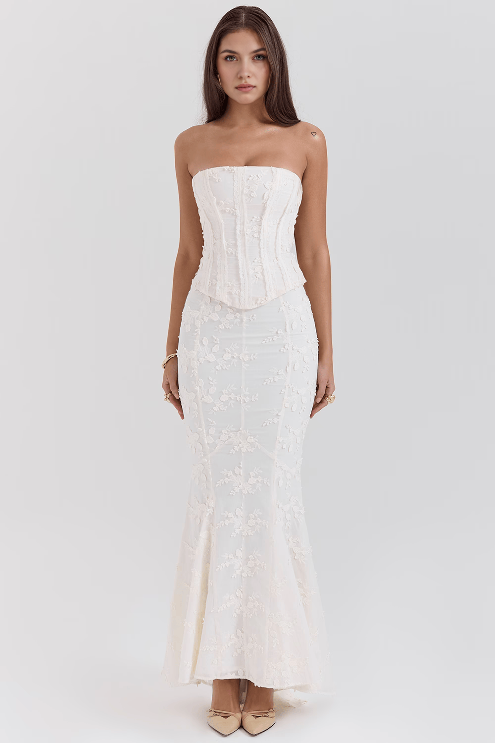 Eve | Vestido com Corpete Bordado