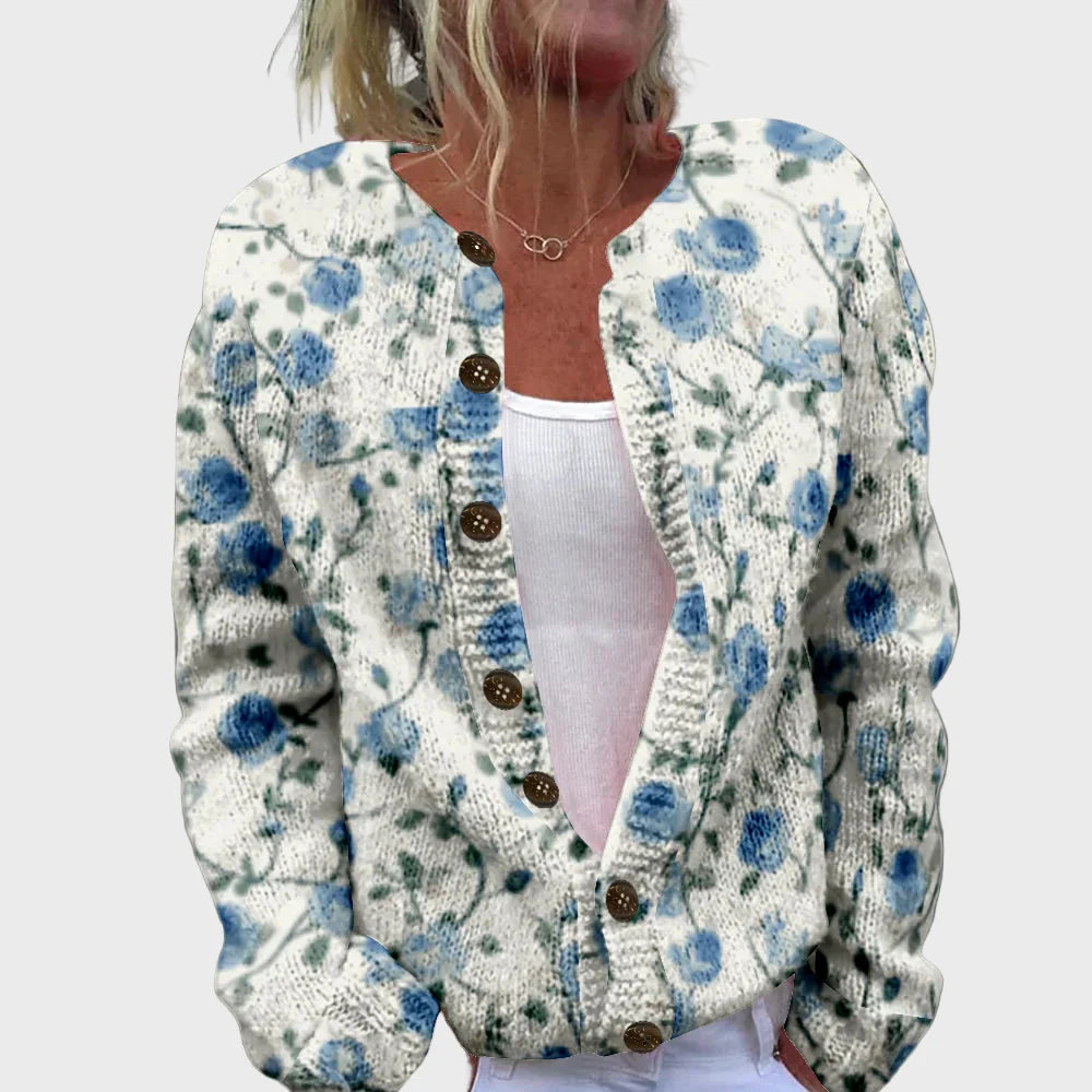 Colete de Malha Elegante com Padrão