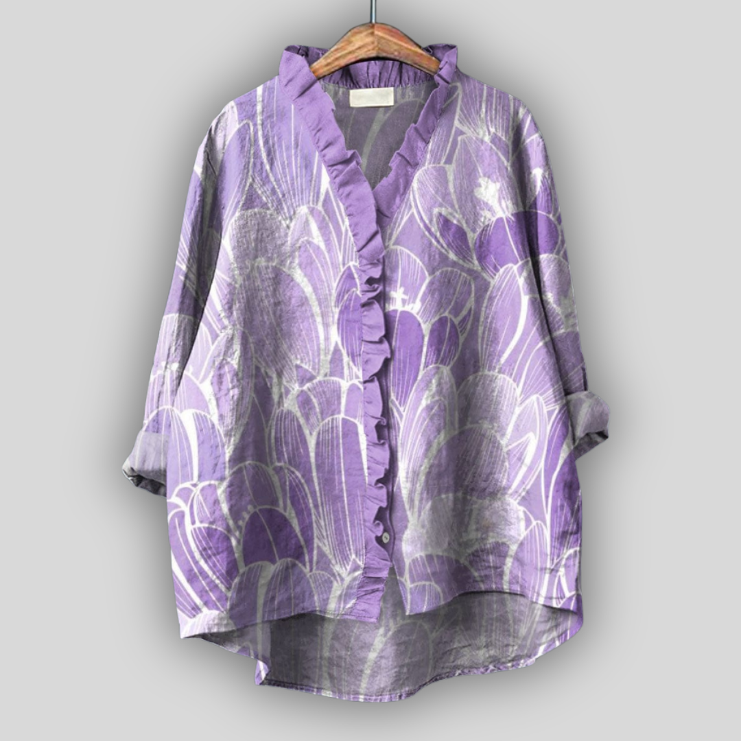 Blusa de Linho Sonho Floral
