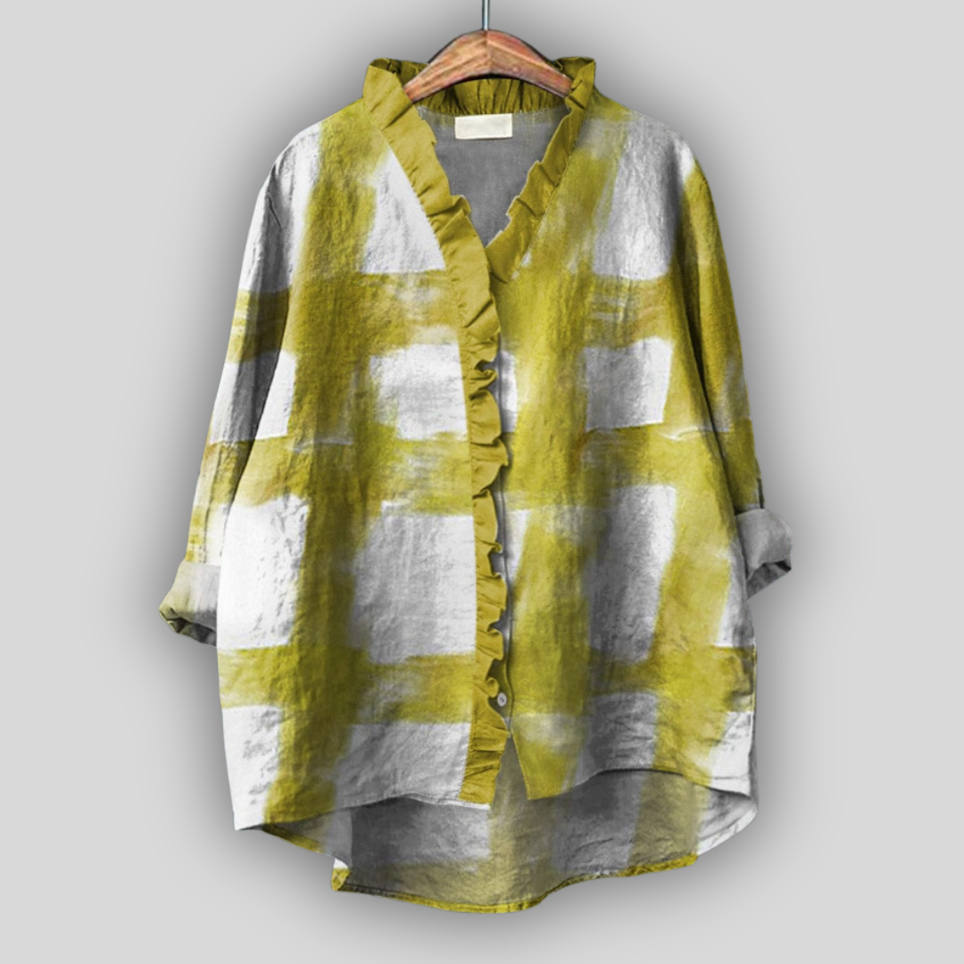 Blusa de Linho com Rendas