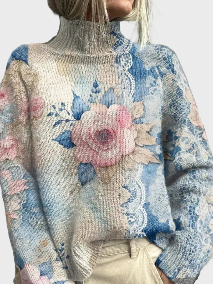Pullover Elegante com Detalhes em Renda