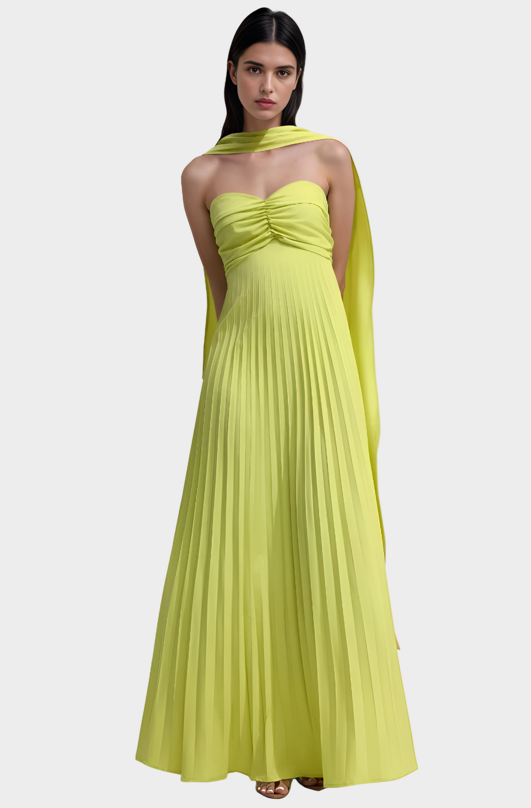 Vestido Maxi com Fluidez Impressionante e Elegância Refinada