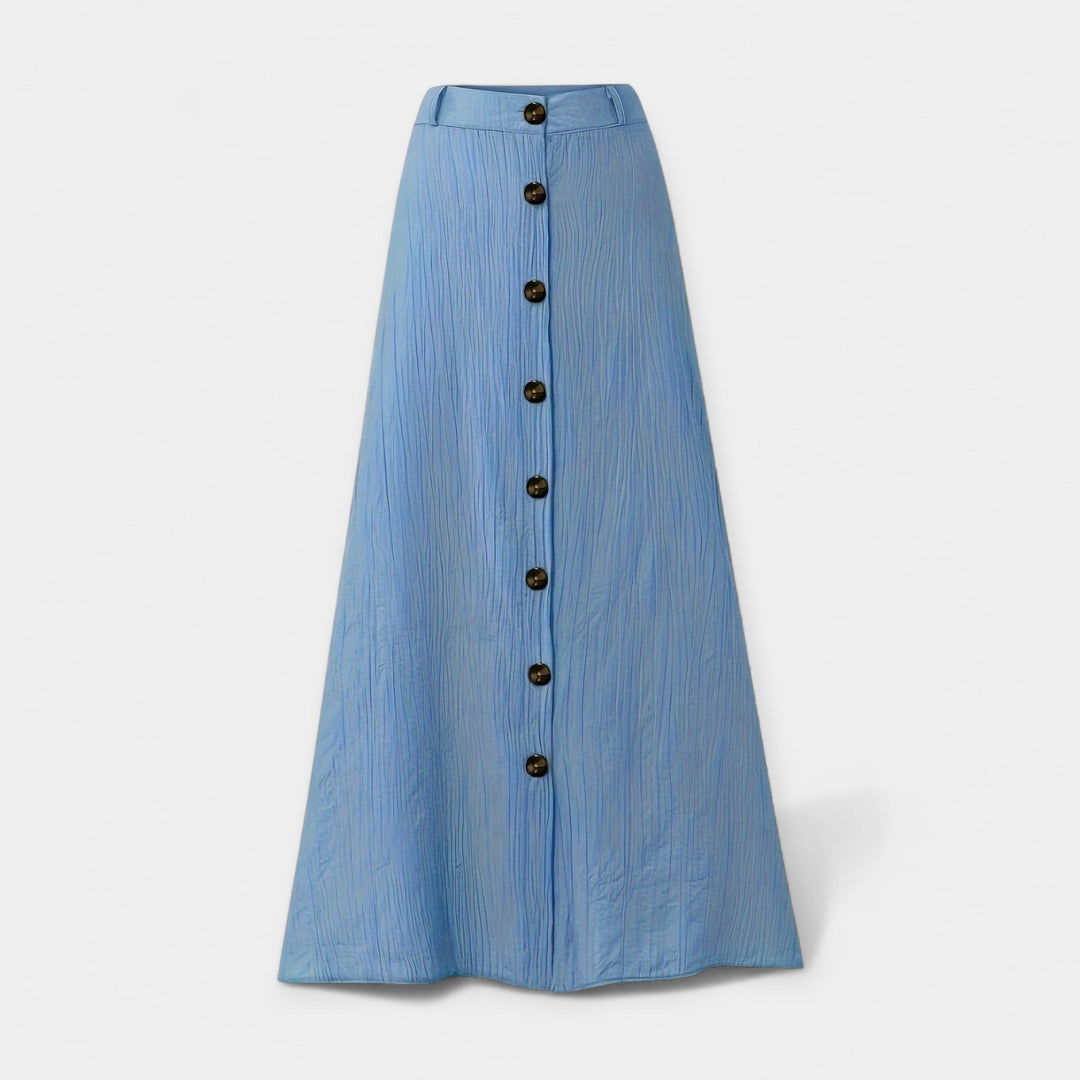 Saia Midi Semi-Transparente com Abertura