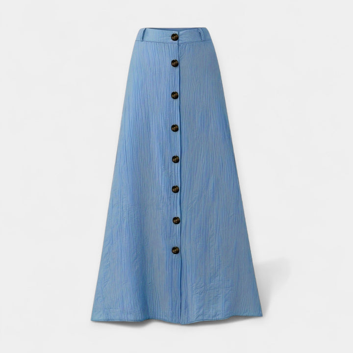 Saia Midi Semi-Transparente com Abertura