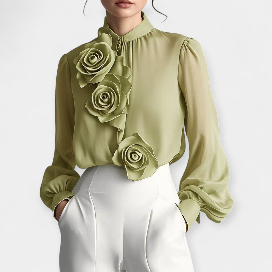 Blusa com Rosas 3D