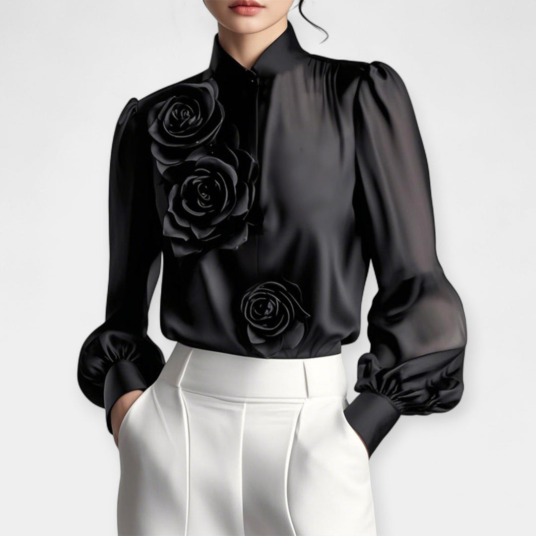 Blusa com Rosas 3D