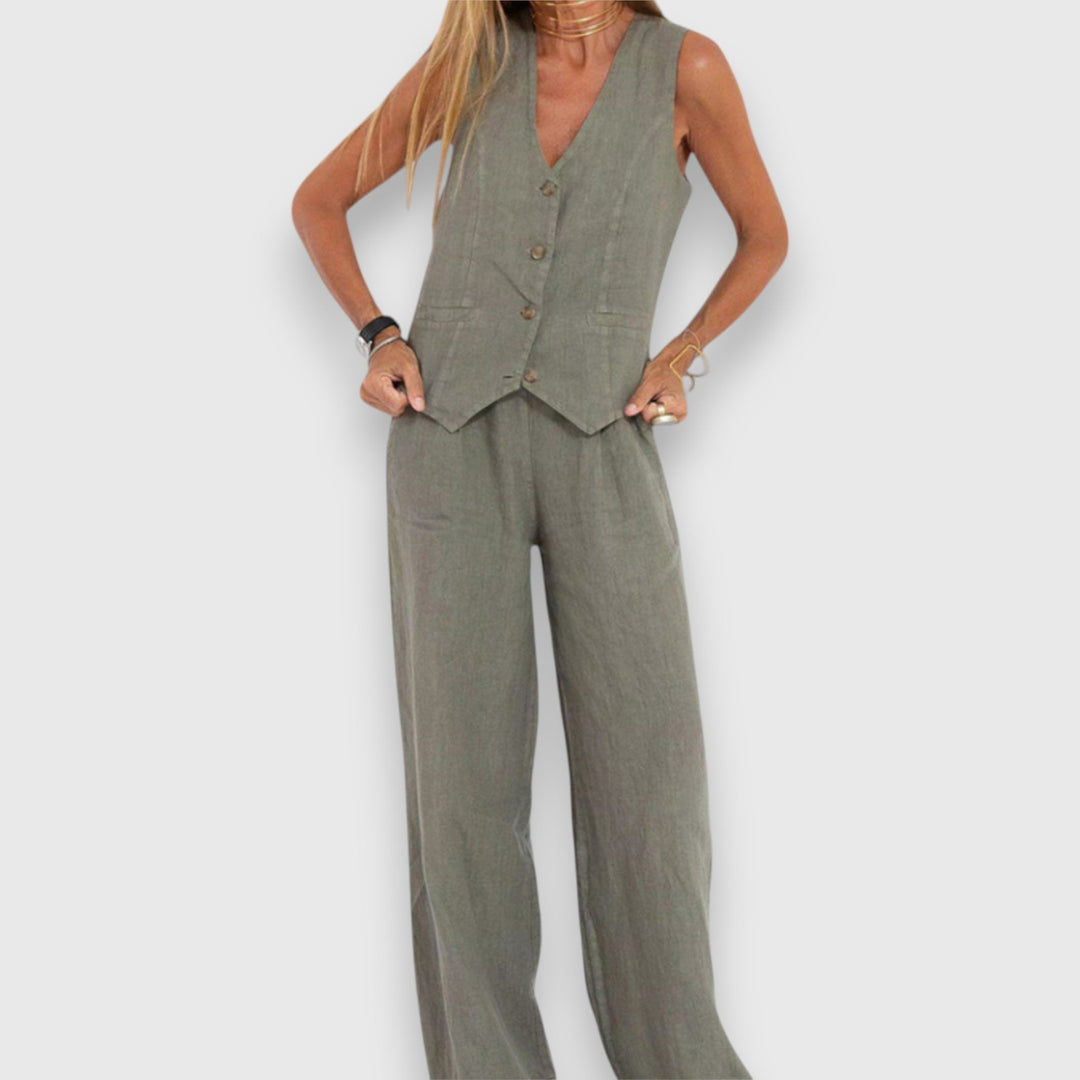 Conjunto de Dois Peças para Leveza de Verão