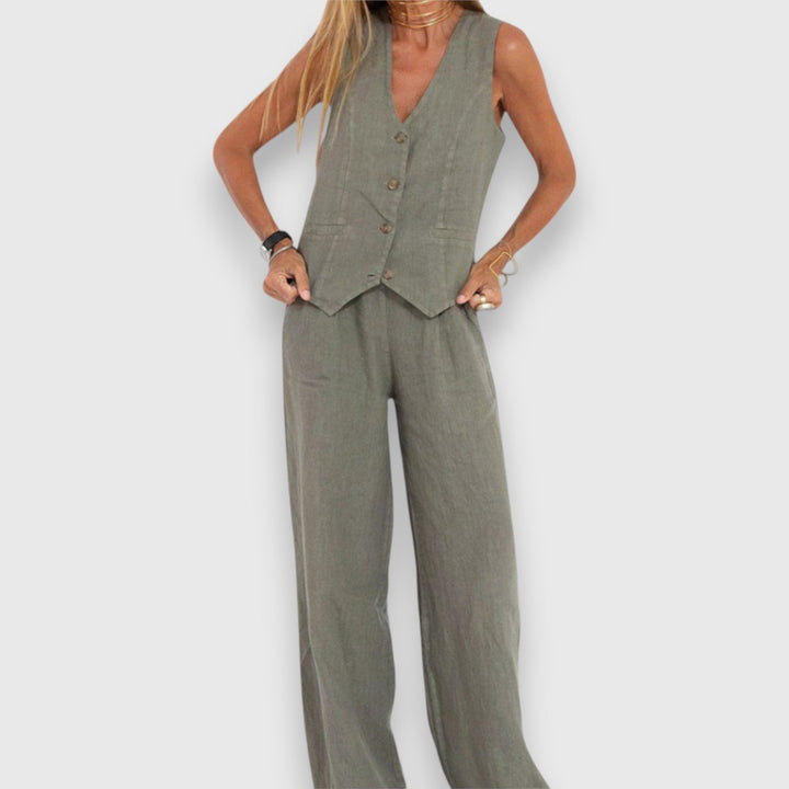 Conjunto de Dois Peças para Leveza de Verão