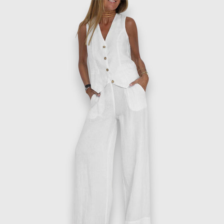 Conjunto de Dois Peças para Leveza de Verão