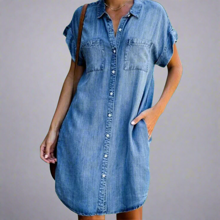 Vestido mini em tecido elástico