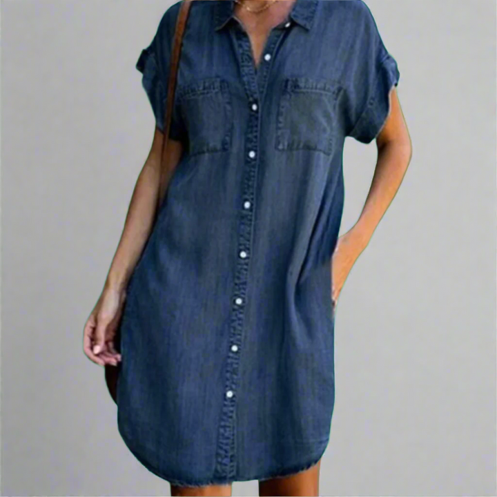 Vestido mini em tecido elástico