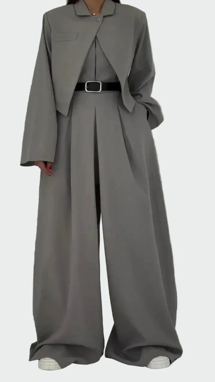 Conjunto de Corset e Cardigan Estilo Elegante & Moderno