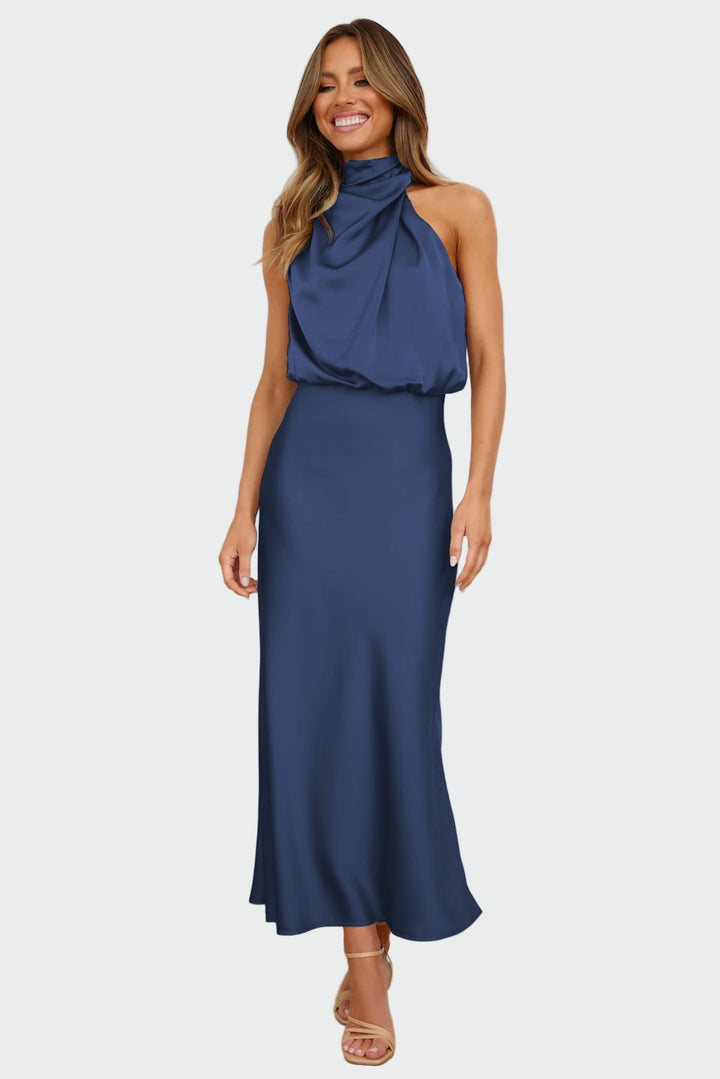 Vestido Elegante com Costas Descobertas