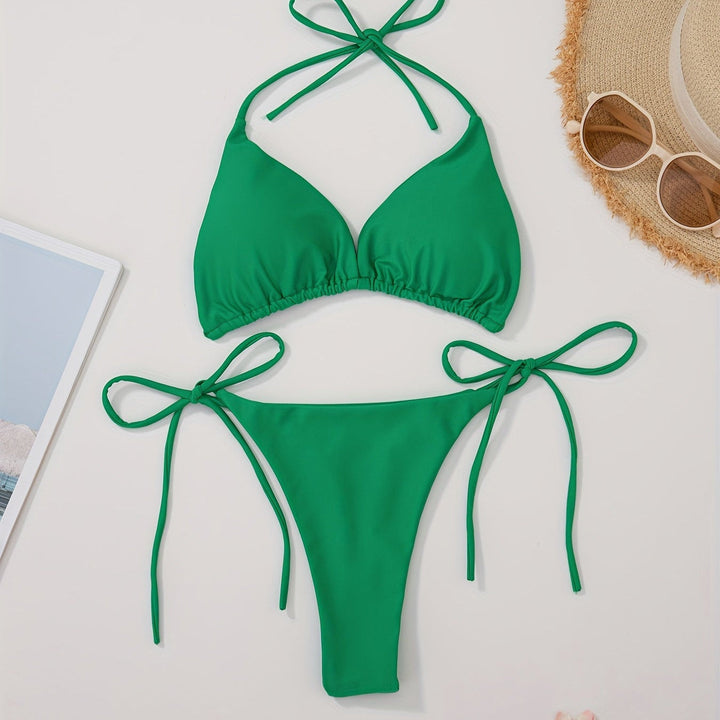 Biquíni Halter com Slip em V