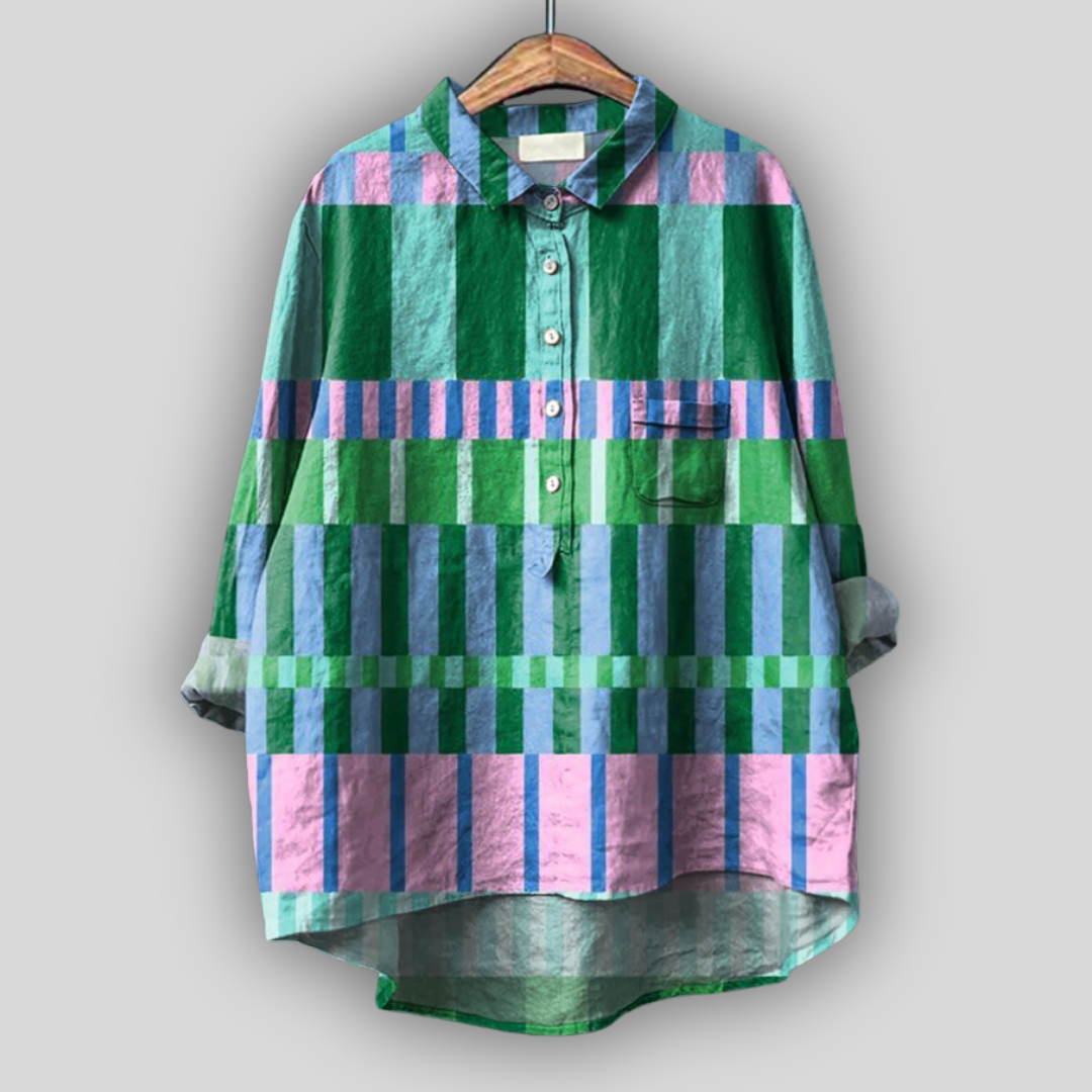 Blusa de Linho “Mosaico de Verão”