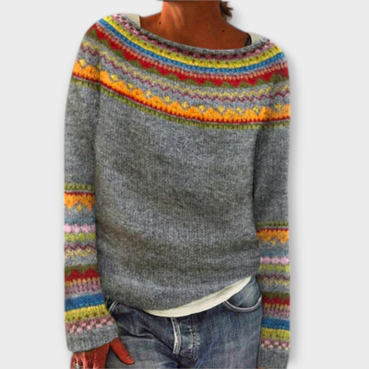Suzu - Pullover vintage de malha para mulheres