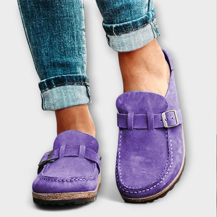 Mocassins Ortópedicos Femininos com Fecho Decorativo