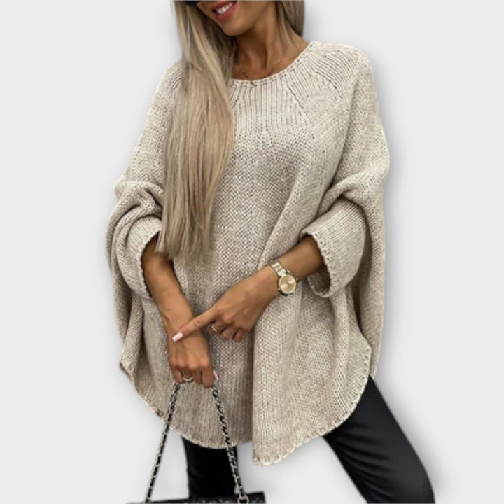 Isabel - Pullover feminino elegante com decote redondo