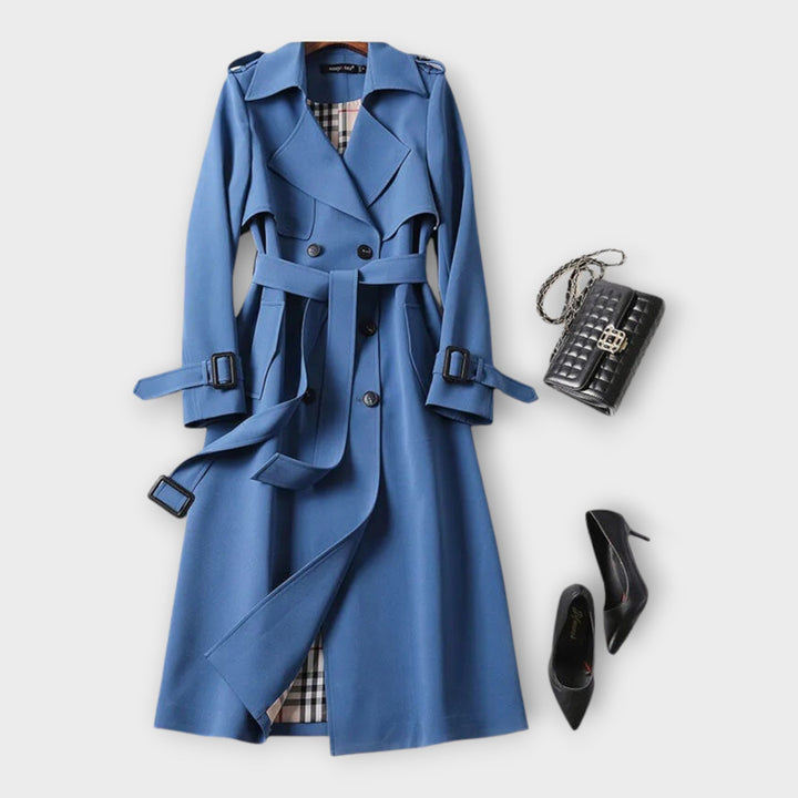 Trench Coat Clássico Longo com Cinto