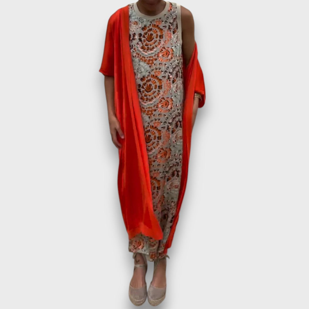 Vestido Maxi com Cardigã