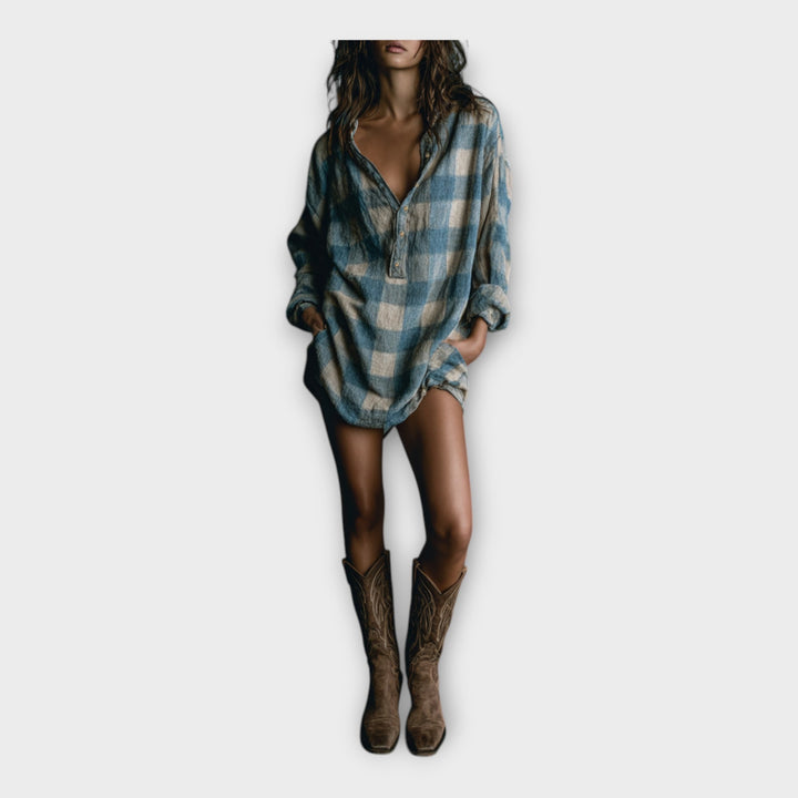 Vestido camiseiro com elegância descontraída