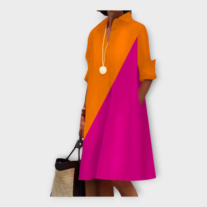 Vestido Polo Elegante em Tecido Premium