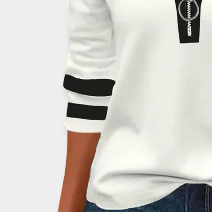 Camisola de Manga Longa com Zíper