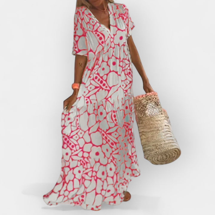 Vestido Arejado de Verão com Padrão