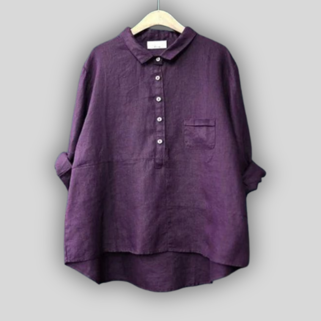 Blusa de Linho Verde Simplicidade