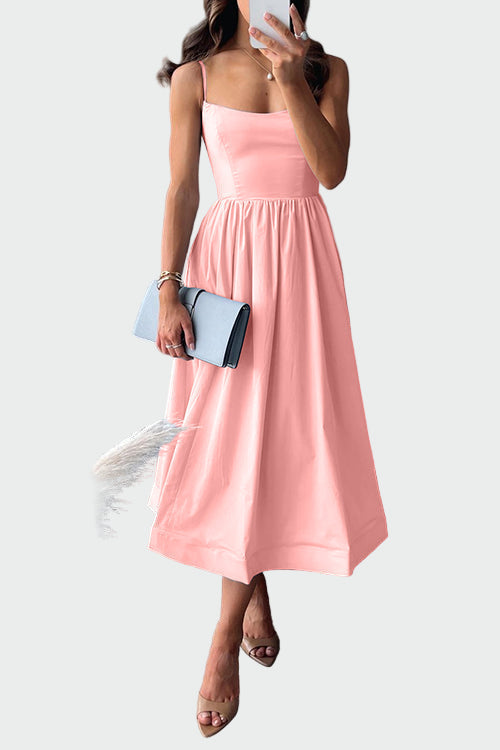 Vestido Midi Elegante com Alças