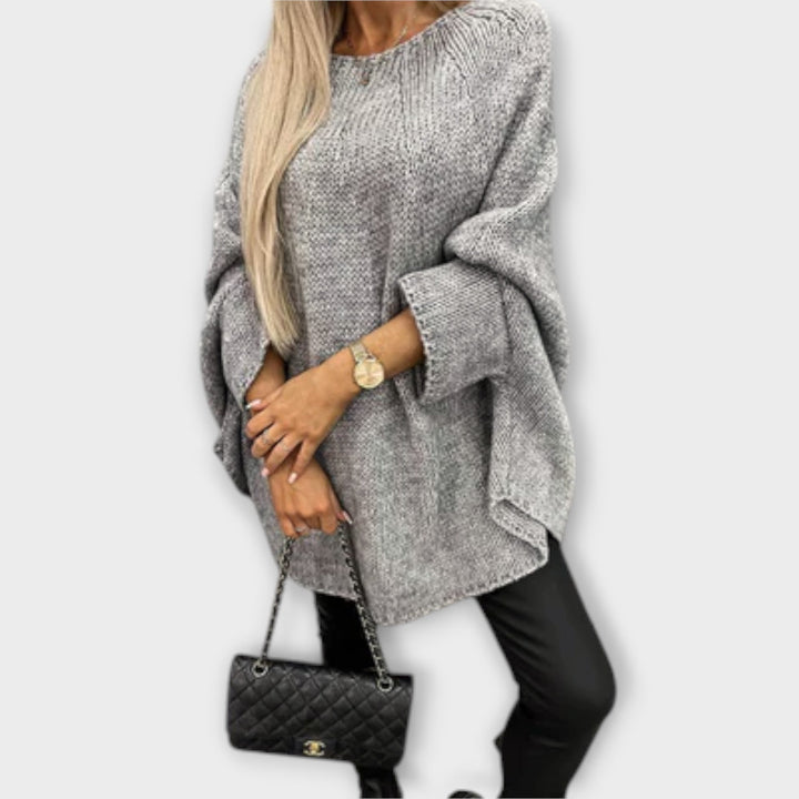 Isabel - Pullover feminino elegante com decote redondo