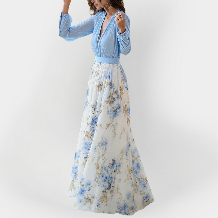 Vestido Maxi com Estampa Floral