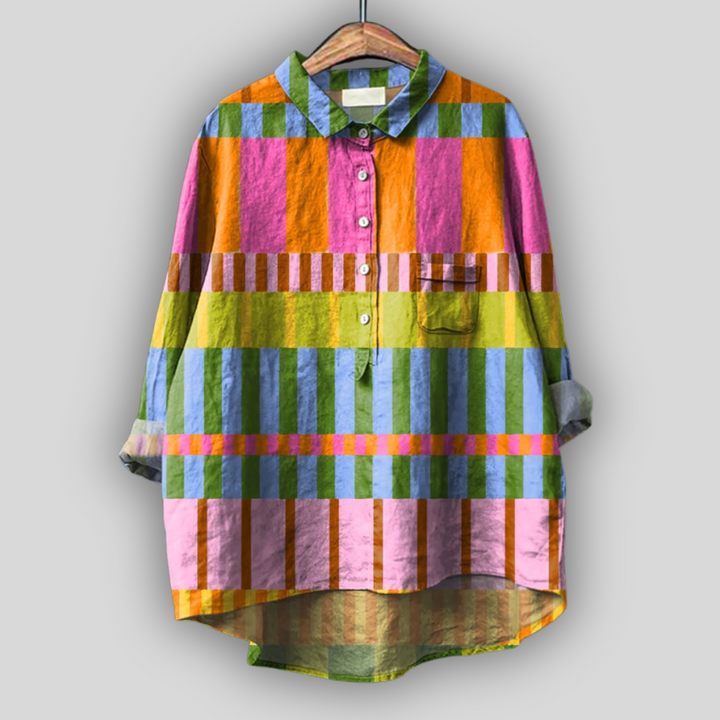 Blusa de Linho “Mosaico de Verão”