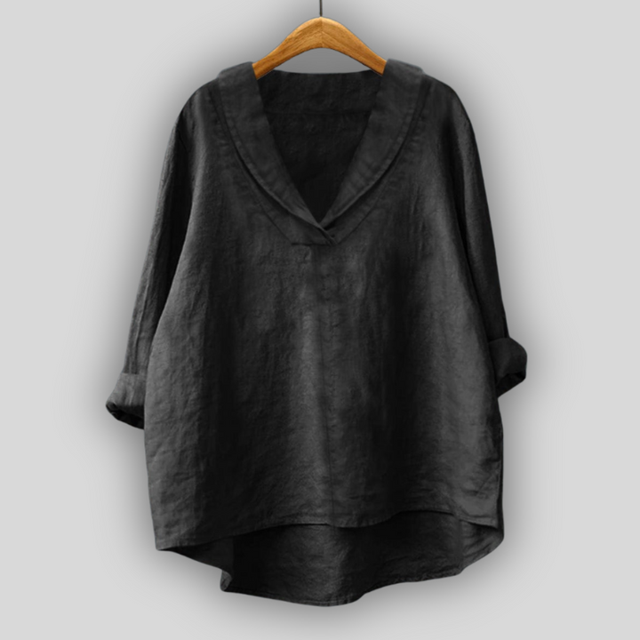 Blusa de Linho Aura Dourada