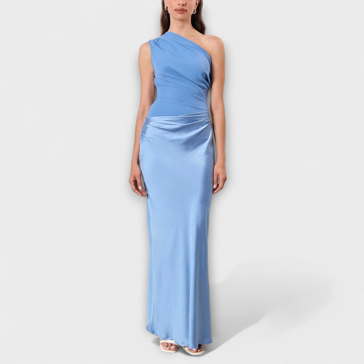 Vestido Maxi com Ombro Descoberto