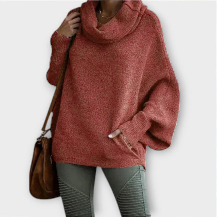 Ulrike - Pullover feminino elegante em gola alta