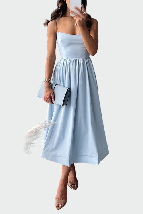 Vestido Midi Elegante com Alças