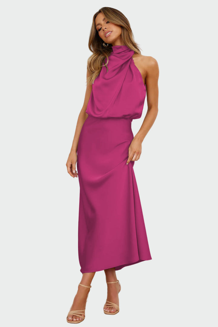 Vestido Elegante com Costas Descobertas