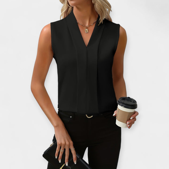 Blusa Sem Mangas Elegante