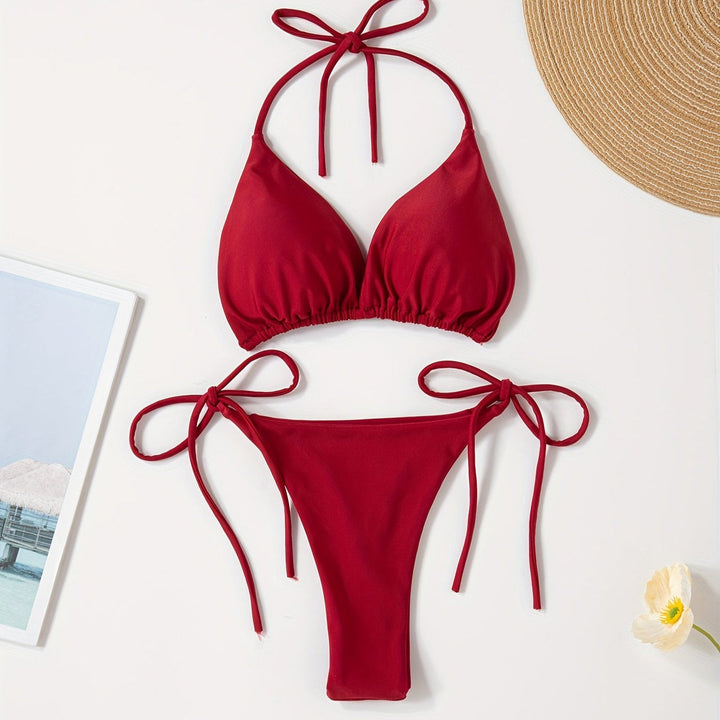 Biquíni Halter com Slip em V