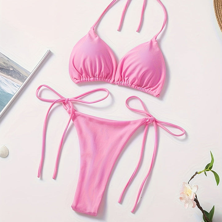 Biquíni Halter com Slip em V