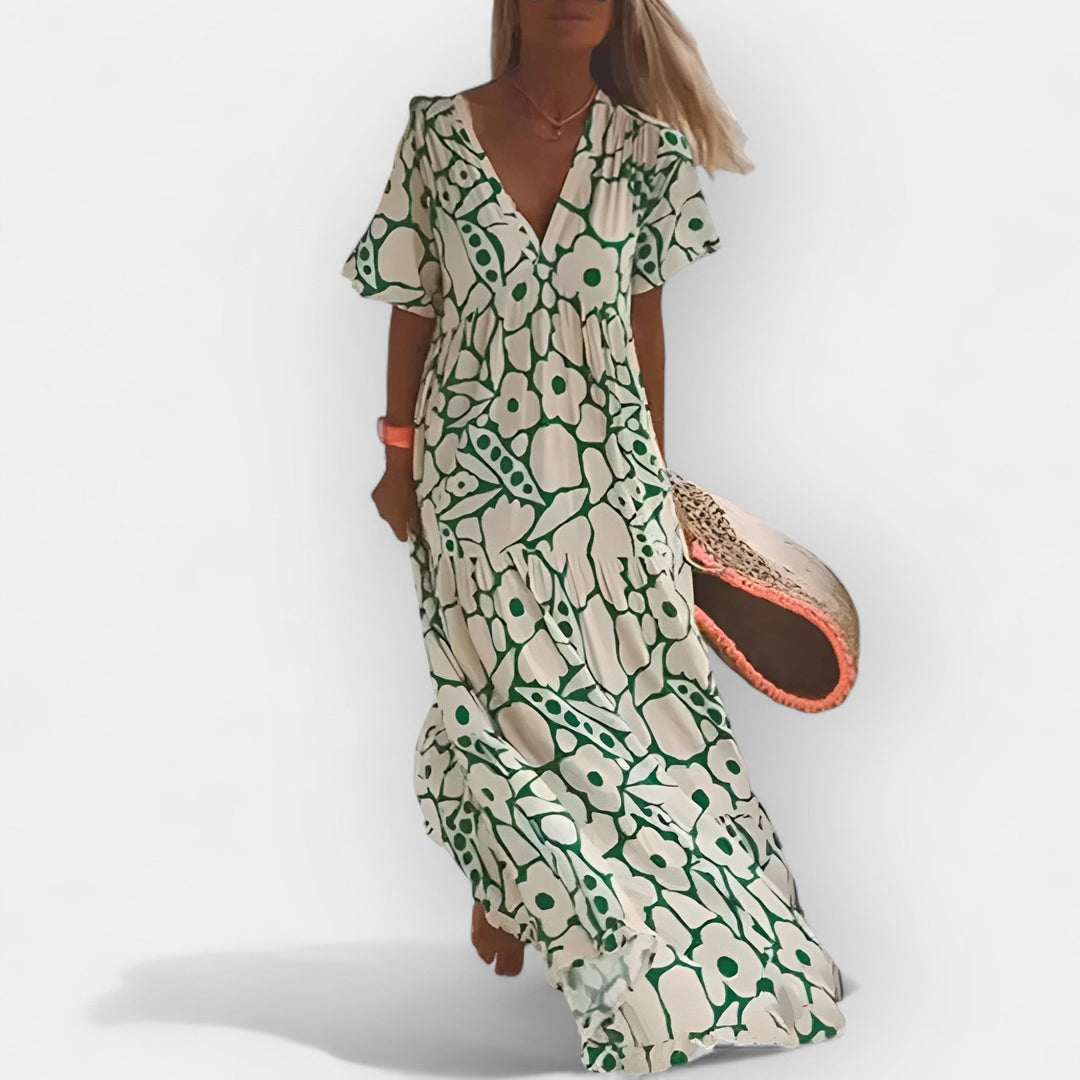 Vestido Arejado de Verão com Padrão
