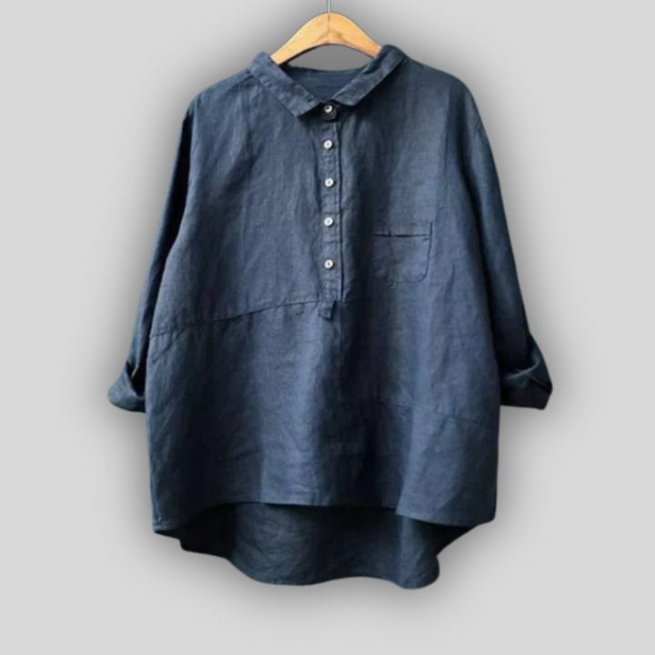 Blusa de Linho Verde Simplicidade