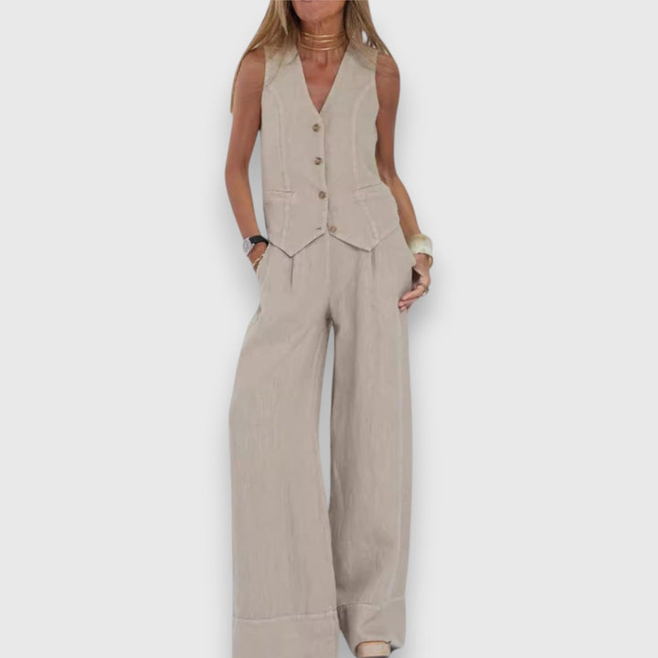 Conjunto de Dois Peças para Leveza de Verão