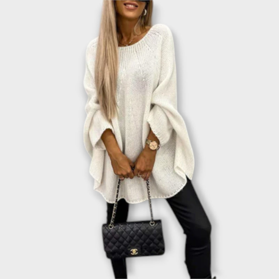Isabel - Pullover feminino elegante com decote redondo