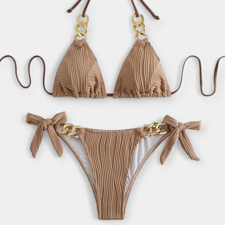 Conjunto de Biquíni Risca com Costuras