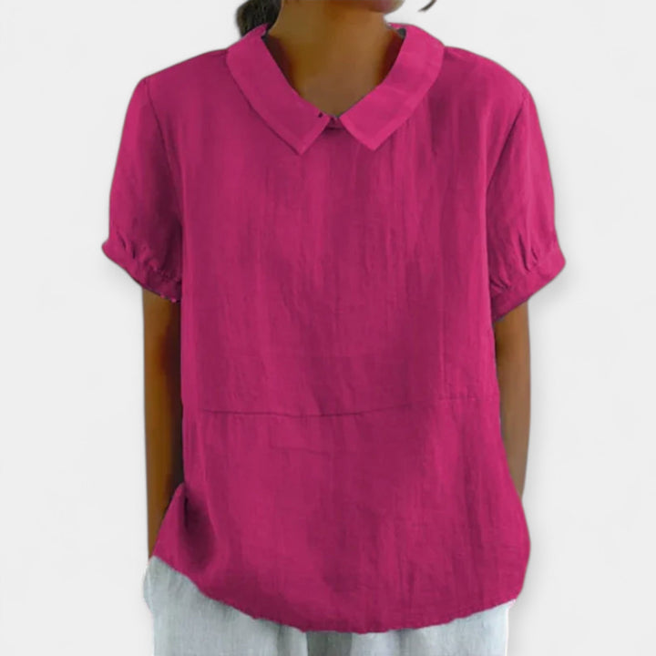 Camisola de Algodão com Gola