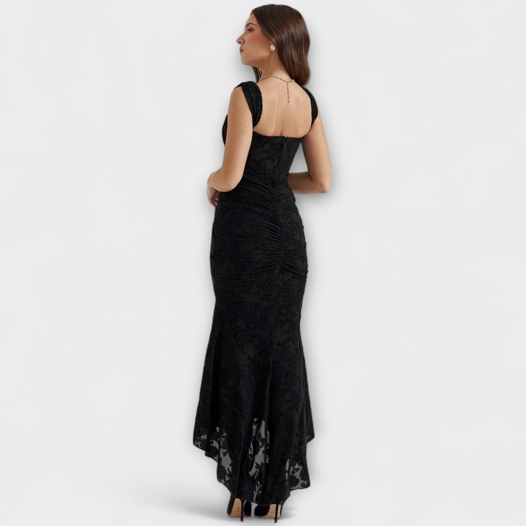 Vestido Longo com Corset Elegante e Sofisticado