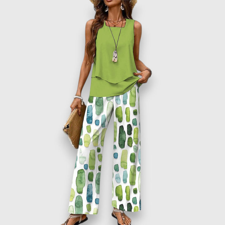 Conjunto de Dois Peças com Conforto Estiloso